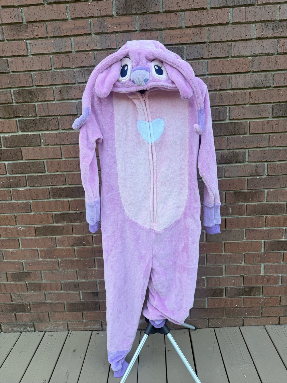 Sazac Pink Alien Kigurumi Loungewear Jumpsuit Costume Oversized Slouchy XS EUC